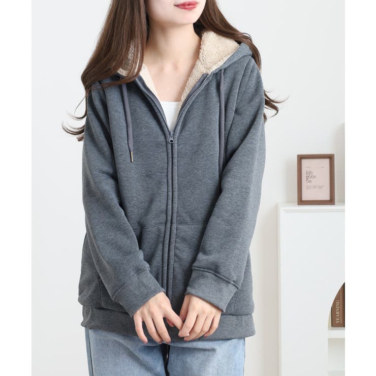 裏ボア ジップアップ パーカー | JungleJalopy | 詳細画像23 