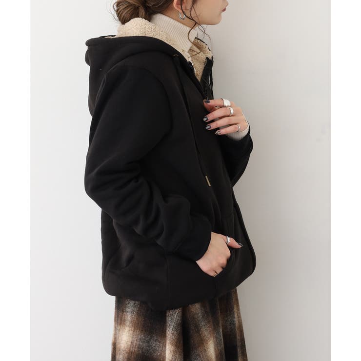 裏ボア ジップアップ パーカー | JungleJalopy | 詳細画像8 