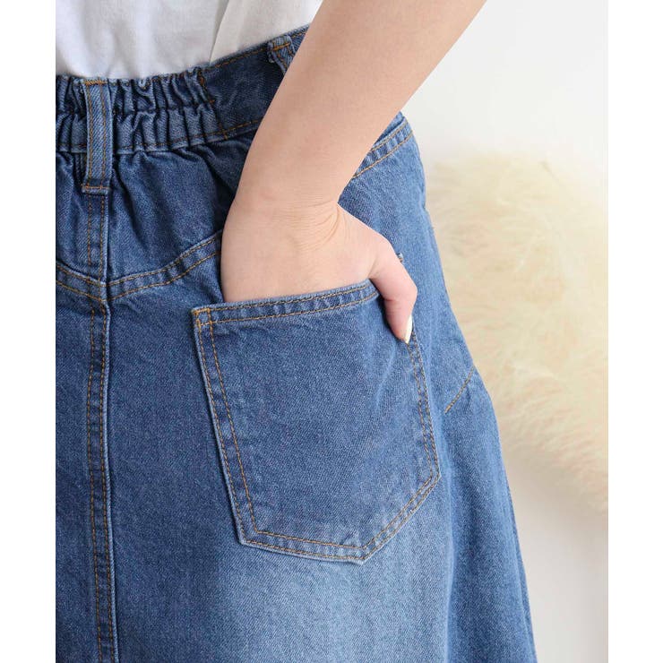 サイドタックデニムスカート レディース 大きいサイズ | JungleJalopy | 詳細画像10 