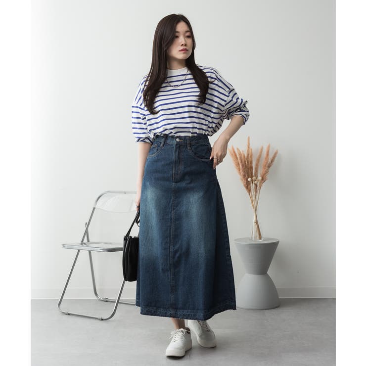 サイドタックデニムスカート レディース 大きいサイズ | JungleJalopy | 詳細画像17 