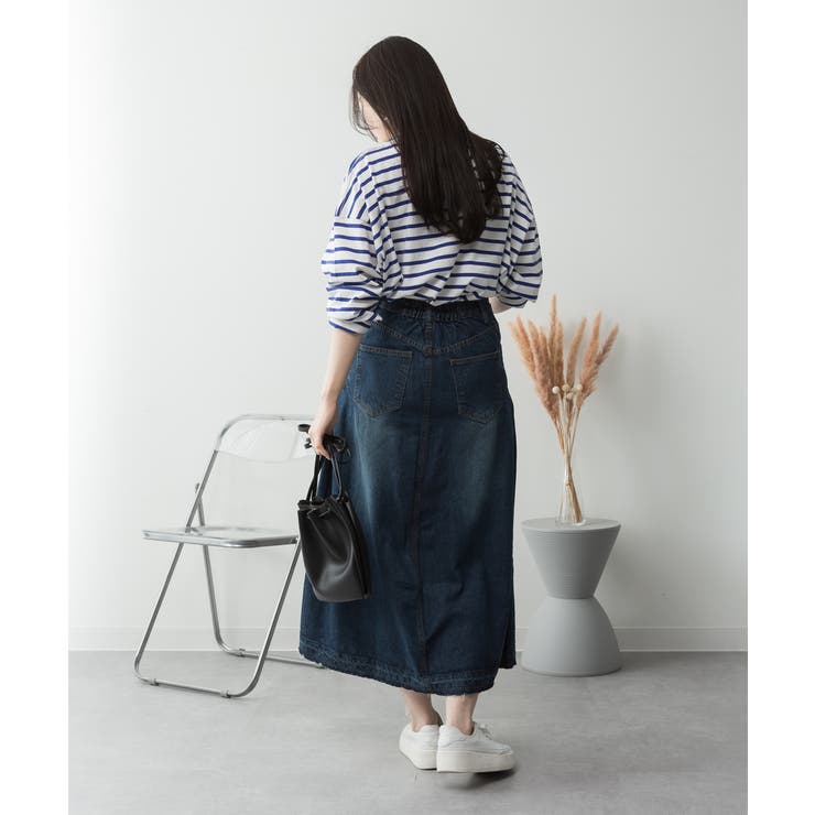 サイドタックデニムスカート レディース 大きいサイズ | JungleJalopy | 詳細画像21 