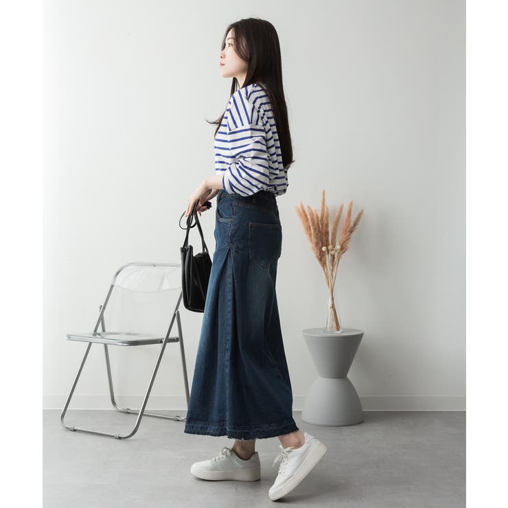 サイドタックデニムスカート レディース 大きいサイズ | JungleJalopy | 詳細画像25 