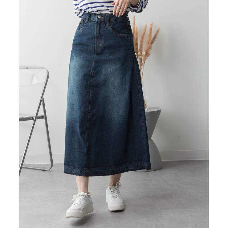 サイドタックデニムスカート レディース 大きいサイズ | JungleJalopy | 詳細画像28 