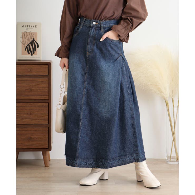 サイドタックデニムスカート レディース 大きいサイズ | JungleJalopy | 詳細画像30 
