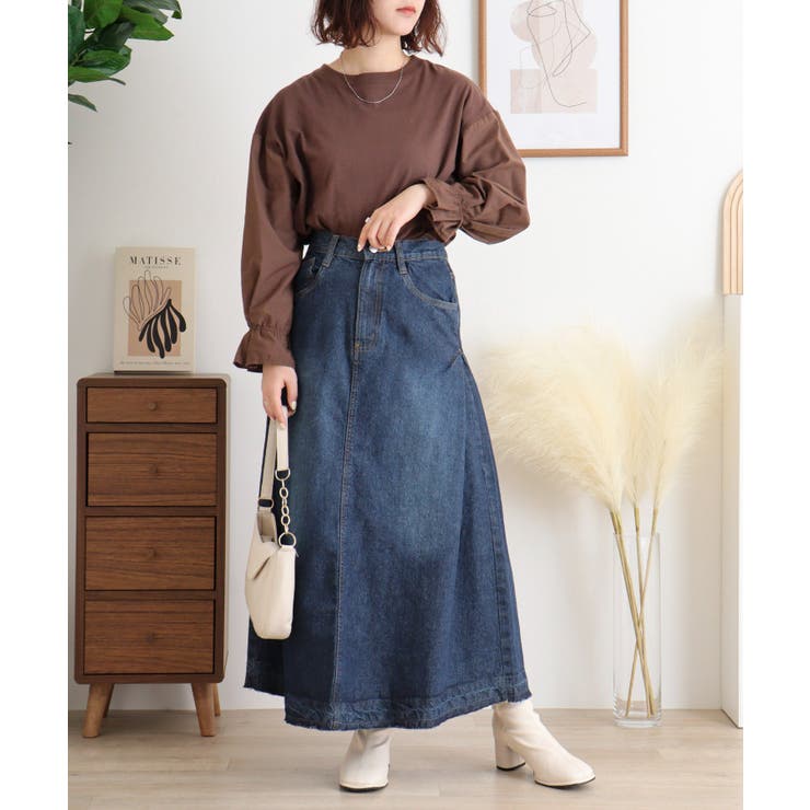 サイドタックデニムスカート レディース 大きいサイズ | JungleJalopy | 詳細画像31 