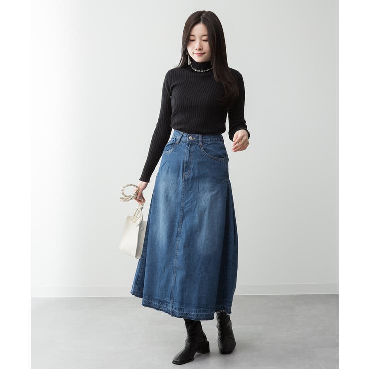 サイドタックデニムスカート レディース 大きいサイズ | JungleJalopy | 詳細画像37 