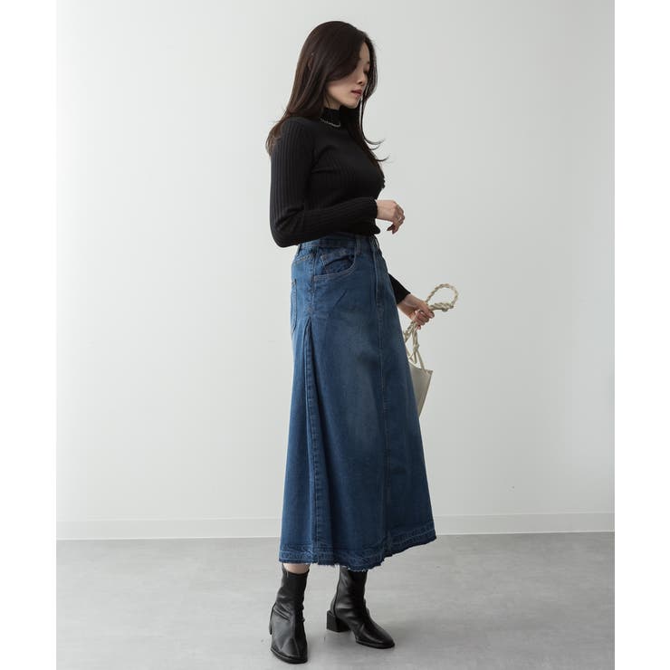 サイドタックデニムスカート レディース 大きいサイズ | JungleJalopy | 詳細画像38 