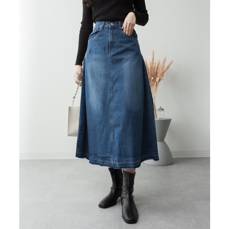 サイドタックデニムスカート レディース 大きいサイズ | JungleJalopy | 詳細画像45 