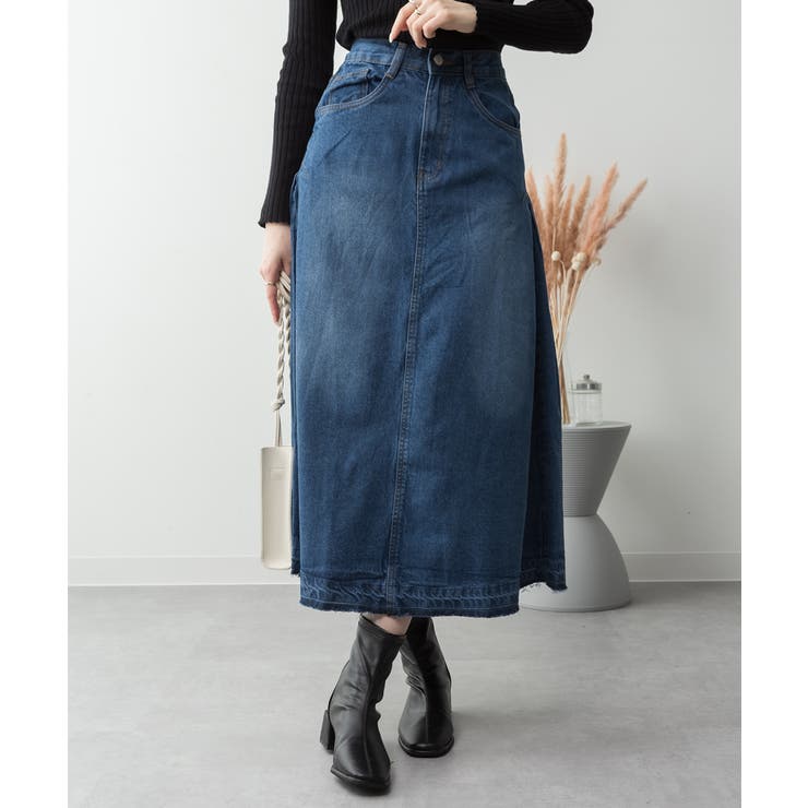 サイドタックデニムスカート レディース 大きいサイズ | JungleJalopy | 詳細画像47 