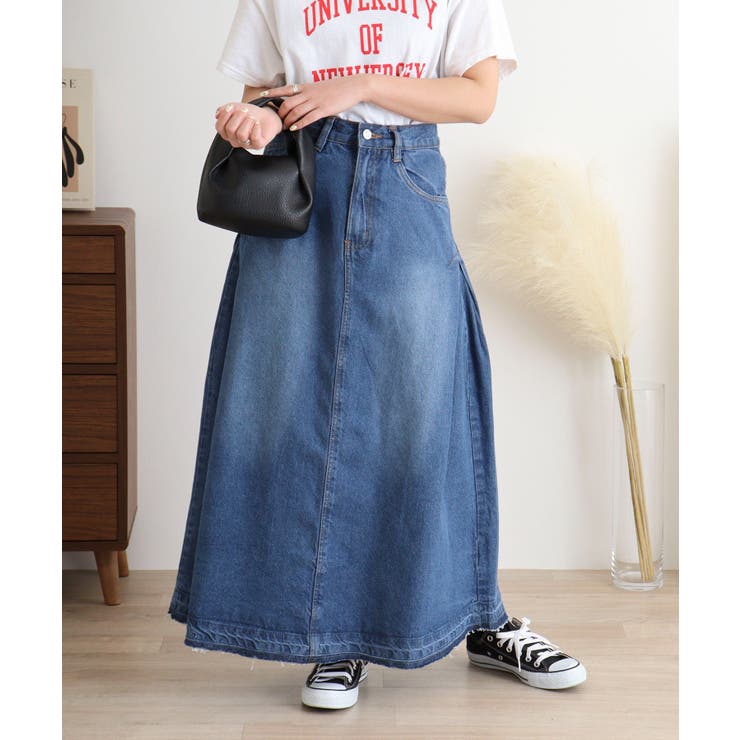 サイドタックデニムスカート レディース 大きいサイズ | JungleJalopy | 詳細画像53 