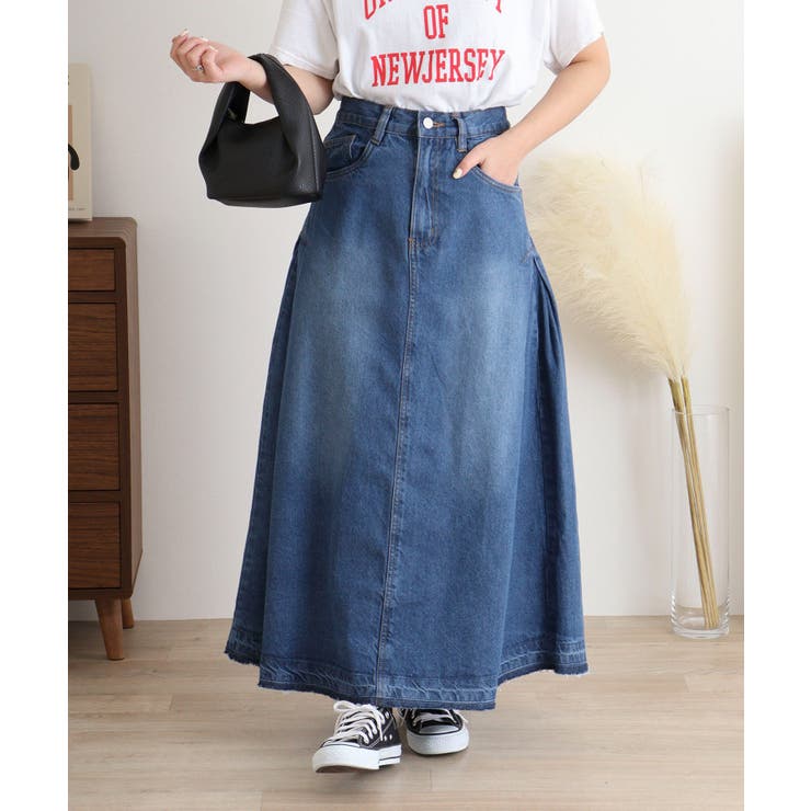 サイドタックデニムスカート レディース 大きいサイズ | JungleJalopy | 詳細画像54 