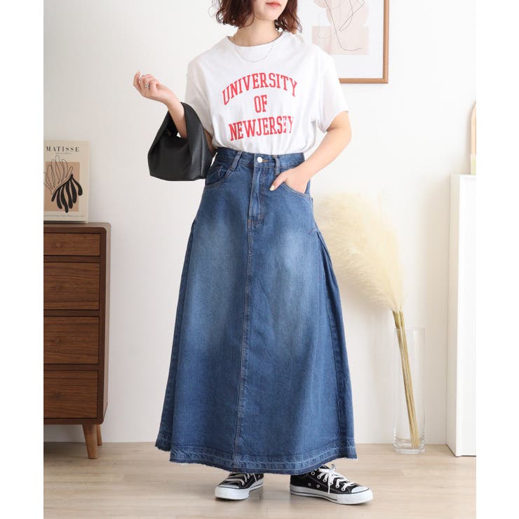 サイドタックデニムスカート レディース 大きいサイズ | JungleJalopy | 詳細画像55 