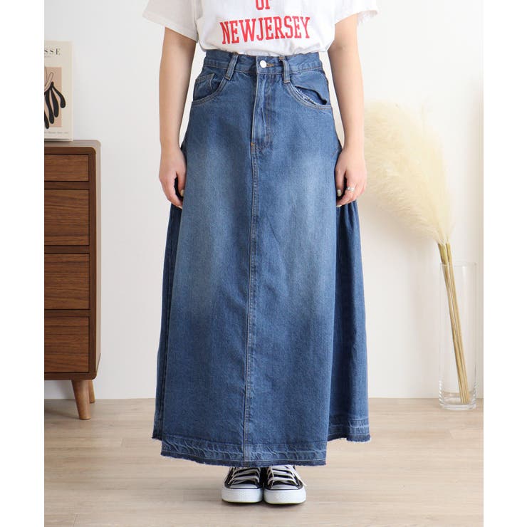 サイドタックデニムスカート レディース 大きいサイズ | JungleJalopy | 詳細画像60 