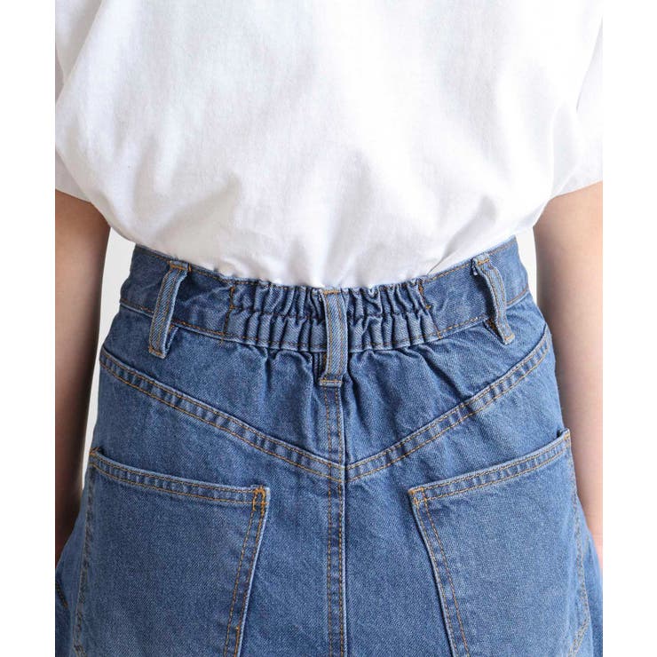 サイドタックデニムスカート レディース 大きいサイズ | JungleJalopy | 詳細画像9 