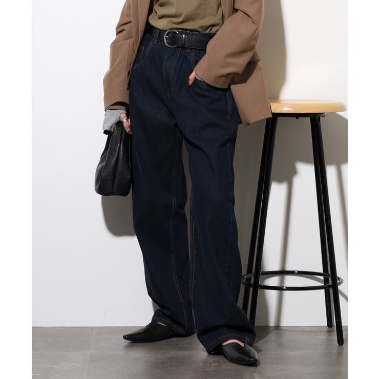 NAVY | 大きいサイズ レディース バレルレッグ | JungleJalopy