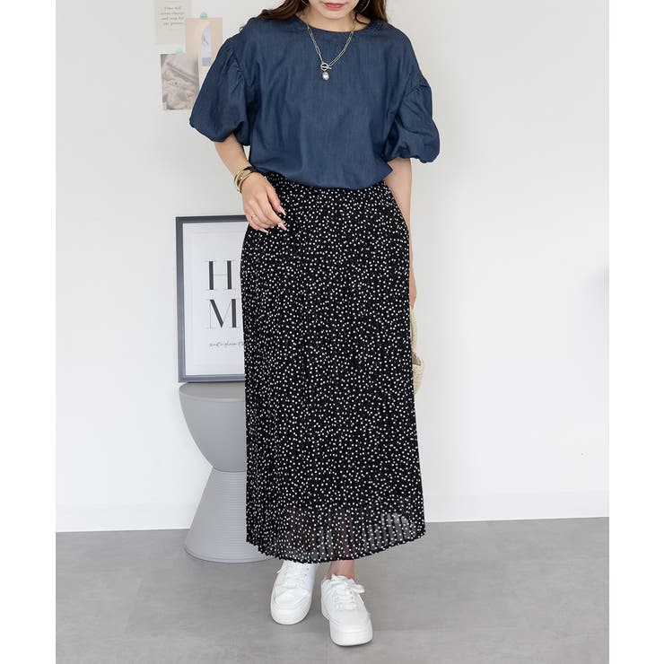 エアリーデニム 袖パフスリーブシャツ レディース 大きいサイズ | JungleJalopy | 詳細画像6 