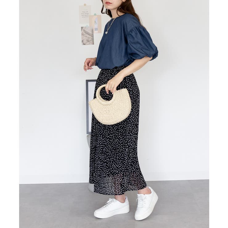 エアリーデニム 袖パフスリーブシャツ レディース 大きいサイズ | JungleJalopy | 詳細画像7 