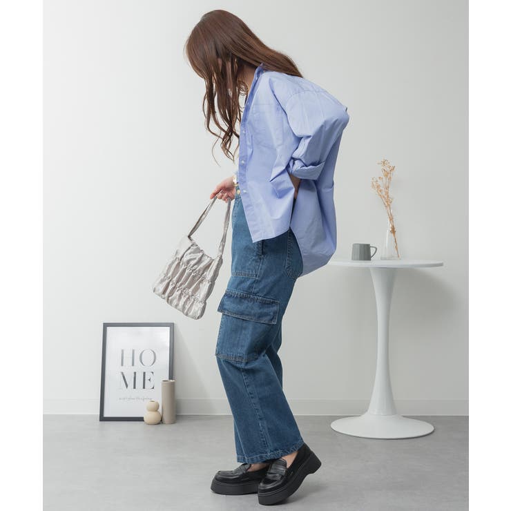 大きいサイズ レディース デニムカーゴパンツ | JungleJalopy | 詳細画像15 