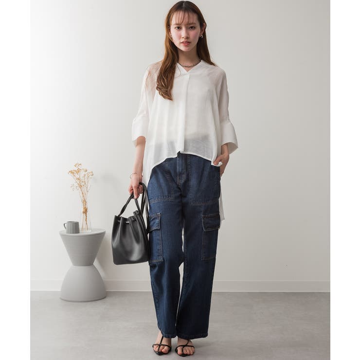 大きいサイズ レディース デニムカーゴパンツ | JungleJalopy | 詳細画像25 