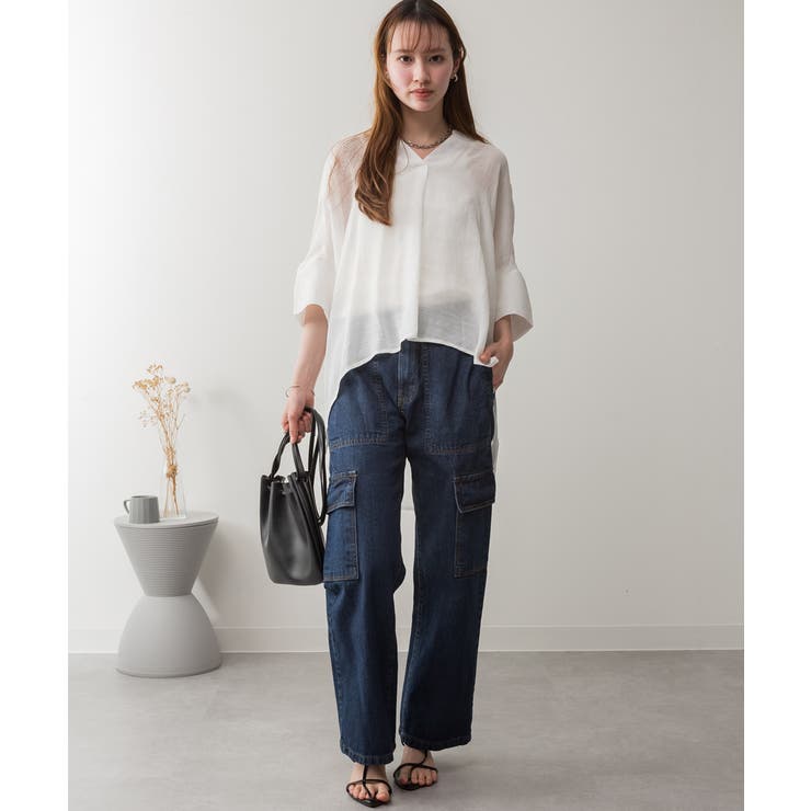 大きいサイズ レディース デニムカーゴパンツ | JungleJalopy | 詳細画像27 
