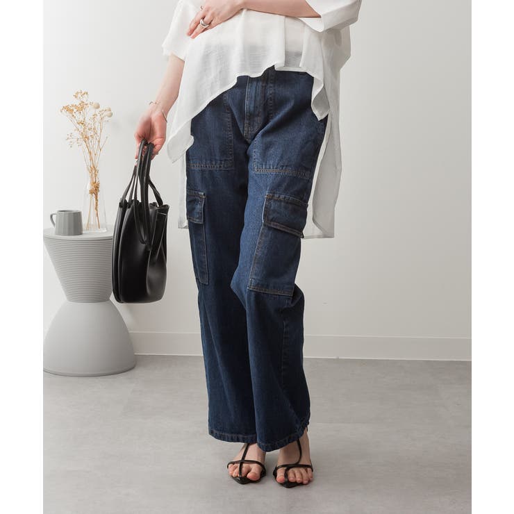 大きいサイズ レディース デニムカーゴパンツ | JungleJalopy | 詳細画像30 