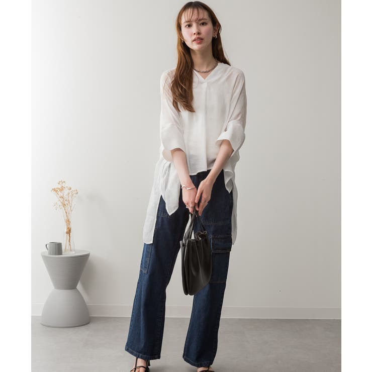 大きいサイズ レディース デニムカーゴパンツ | JungleJalopy | 詳細画像31 