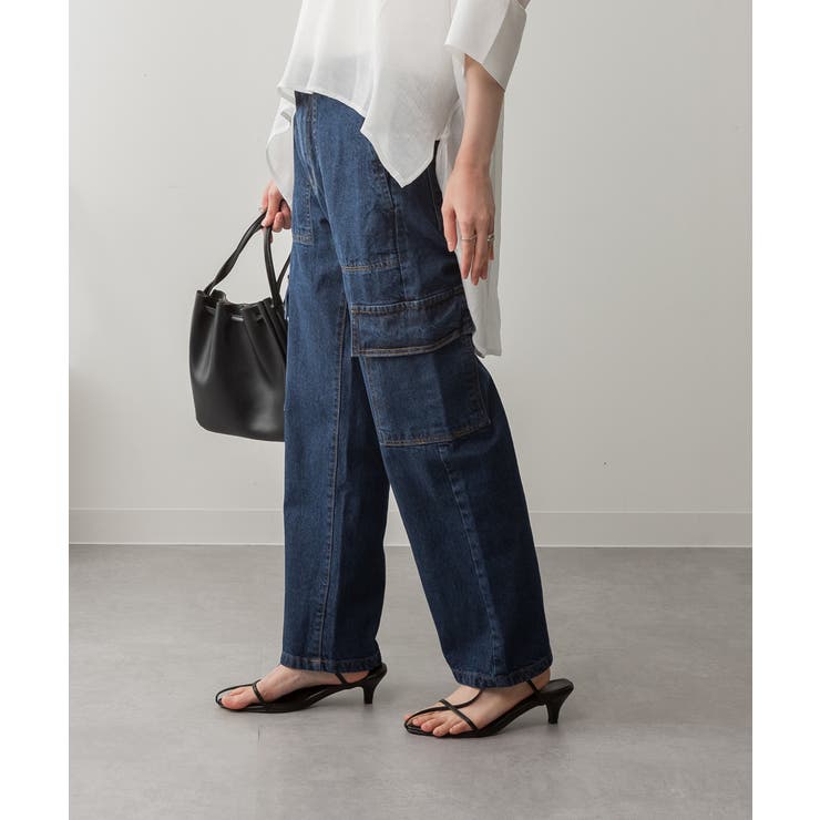 大きいサイズ レディース デニムカーゴパンツ | JungleJalopy | 詳細画像39 