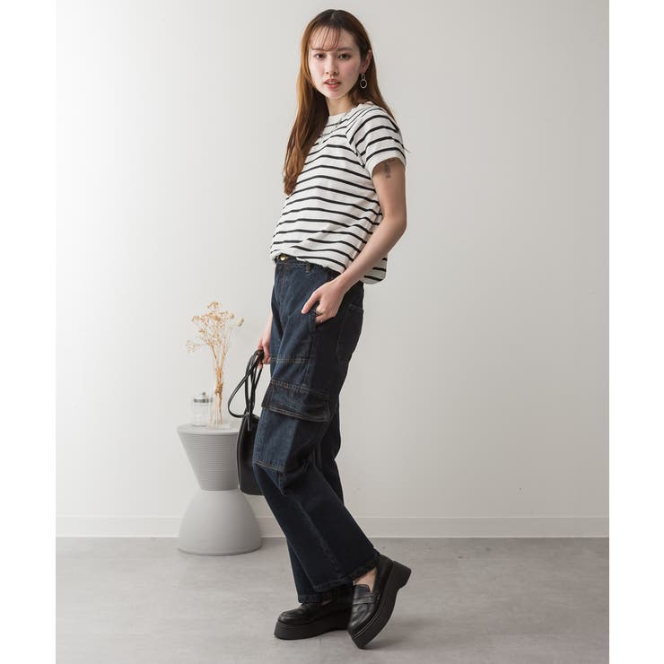 大きいサイズ レディース デニムカーゴパンツ | JungleJalopy | 詳細画像54 