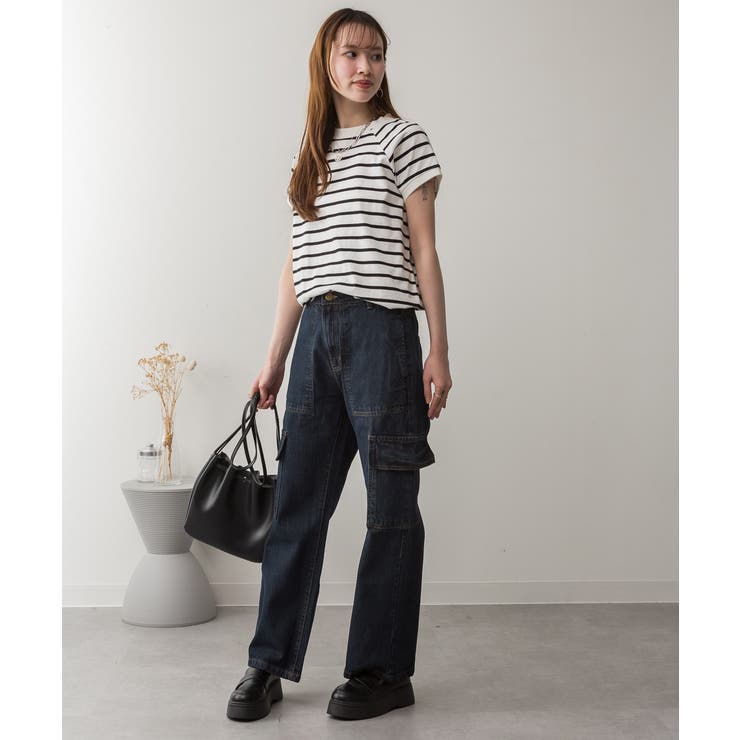 大きいサイズ レディース デニムカーゴパンツ | JungleJalopy | 詳細画像58 