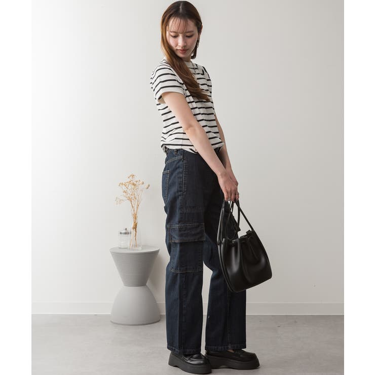 大きいサイズ レディース デニムカーゴパンツ | JungleJalopy | 詳細画像61 