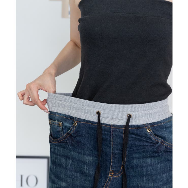 【S-M・L-LL・3L・4L】ウエストリブ デニムロングスカート | JungleJalopy | 詳細画像21 