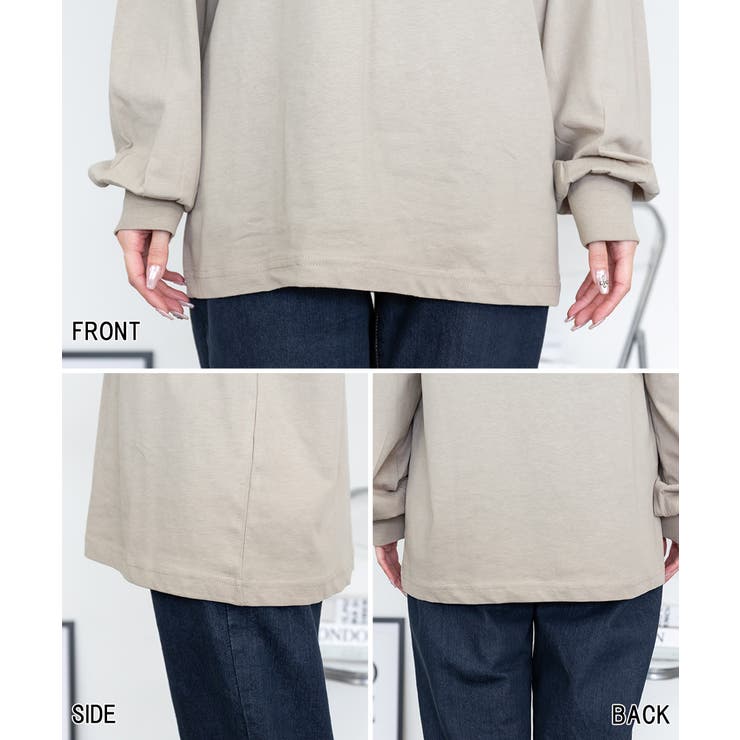 【M・L・LL・3L・4L】プチハイネックロングスリーブプルオーバー | JungleJalopy | 詳細画像27 