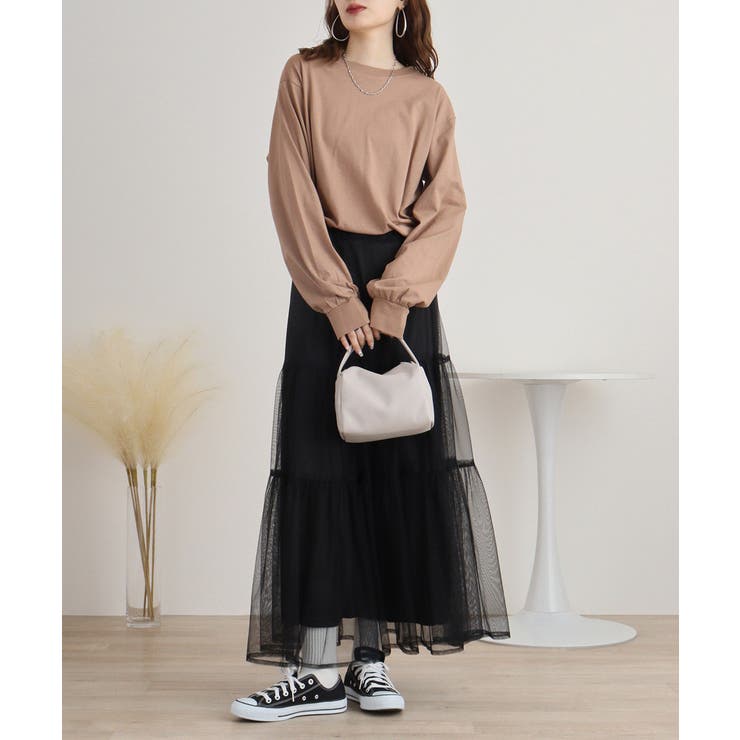 【M・L・LL・3L・4L】プチハイネックロングスリーブプルオーバー | JungleJalopy | 詳細画像48 