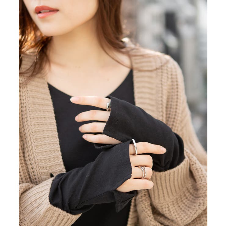 【M・L・LL・3L・4L】Vネック指空きTシャツ | JungleJalopy | 詳細画像12 