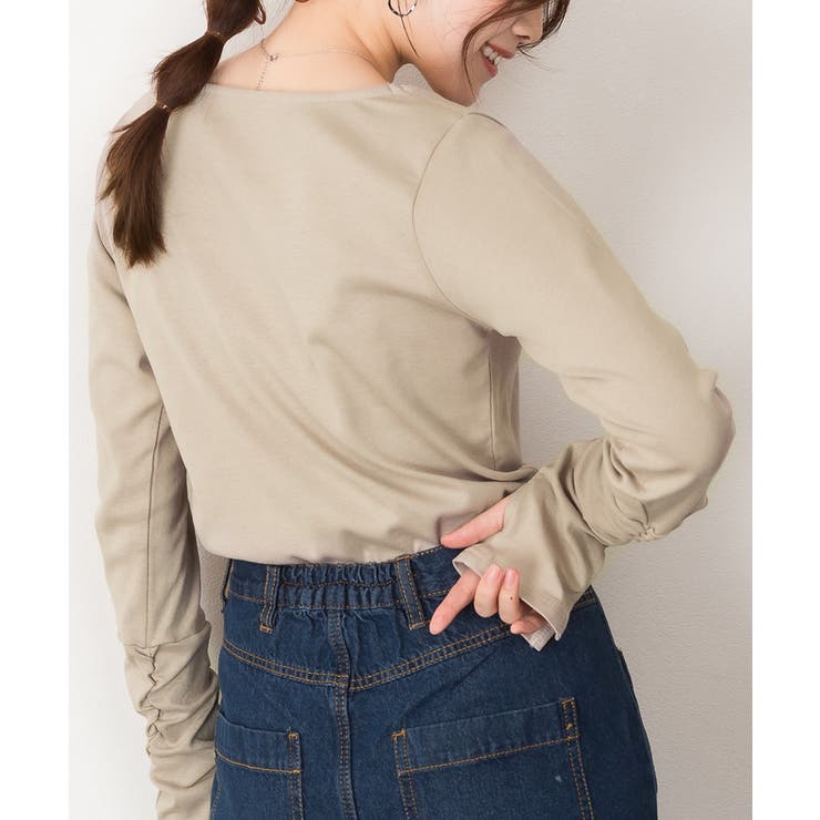 【M・L・LL・3L・4L】Vネック指空きTシャツ | JungleJalopy | 詳細画像29 