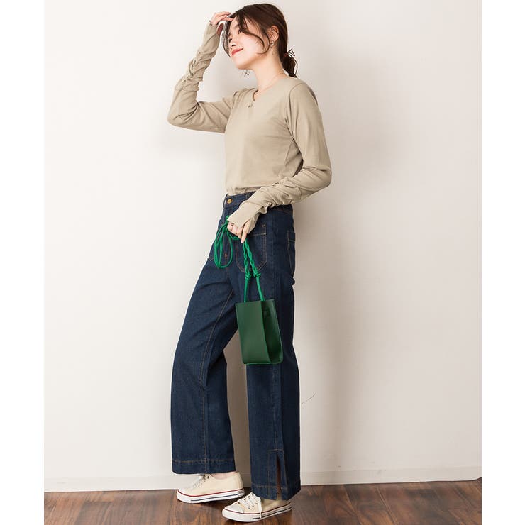 【M・L・LL・3L・4L】Vネック指空きTシャツ | JungleJalopy | 詳細画像31 