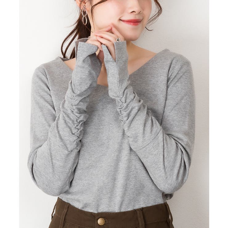 【M・L・LL・3L・4L】Vネック指空きTシャツ | JungleJalopy | 詳細画像53 