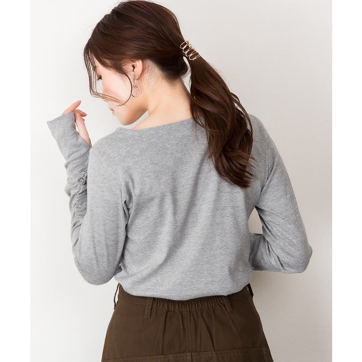 【M・L・LL・3L・4L】Vネック指空きTシャツ | JungleJalopy | 詳細画像54 