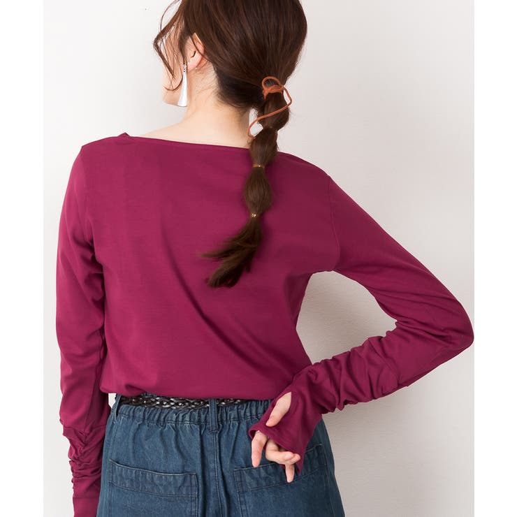 【M・L・LL・3L・4L】Vネック指空きTシャツ | JungleJalopy | 詳細画像62 