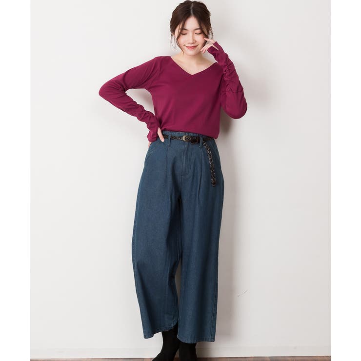 【M・L・LL・3L・4L】Vネック指空きTシャツ | JungleJalopy | 詳細画像63 