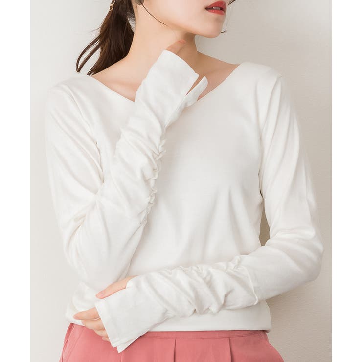 【M・L・LL・3L・4L】Vネック指空きTシャツ | JungleJalopy | 詳細画像66 