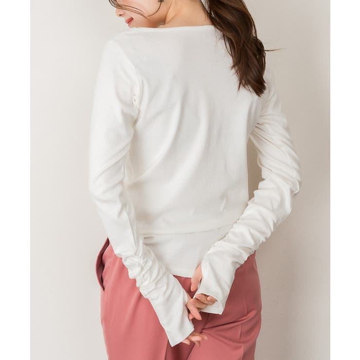 【M・L・LL・3L・4L】Vネック指空きTシャツ | JungleJalopy | 詳細画像68 