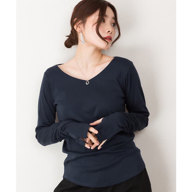 【M・L・LL・3L・4L】Vネック指空きTシャツ | JungleJalopy | 詳細画像71 