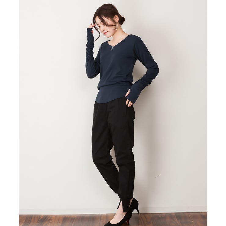 【M・L・LL・3L・4L】Vネック指空きTシャツ | JungleJalopy | 詳細画像76 