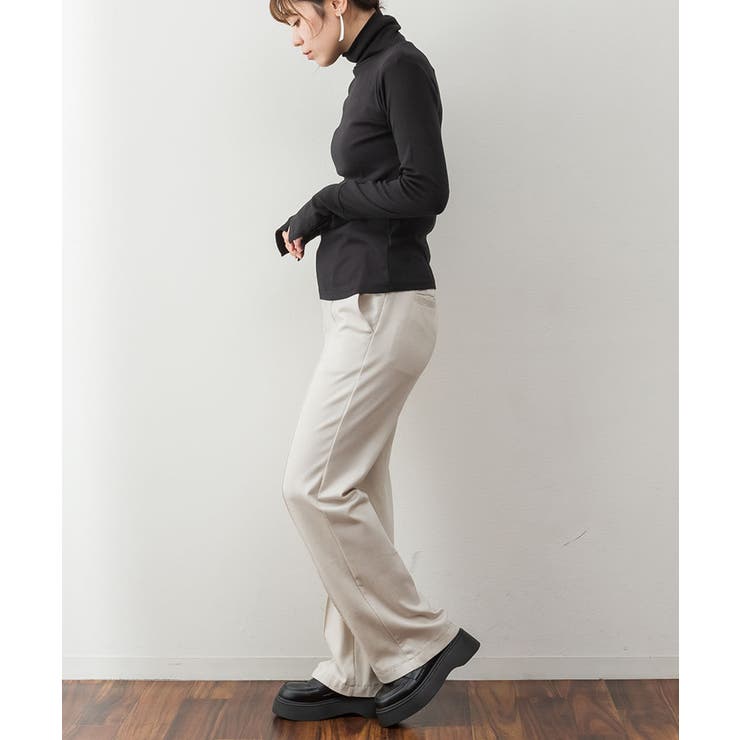 【M・LL・L・4L・3L】ハイネック指穴カットソー | JungleJalopy | 詳細画像17 