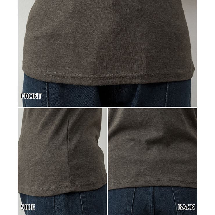 【M・LL・L・4L・3L】ハイネック指穴カットソー | JungleJalopy | 詳細画像45 