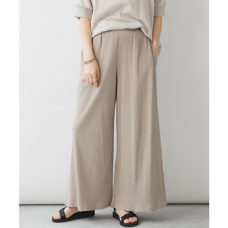 紐付きゆったりカットワイドパンツ 大きいサイズ レディース | JungleJalopy | 詳細画像16 