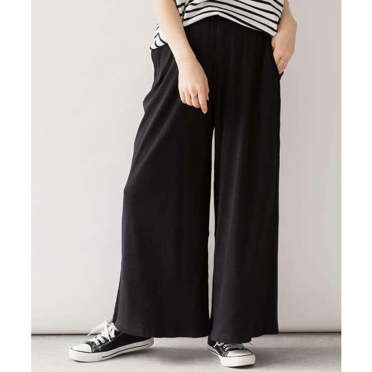 紐付きゆったりカットワイドパンツ 大きいサイズ レディース | JungleJalopy | 詳細画像7 