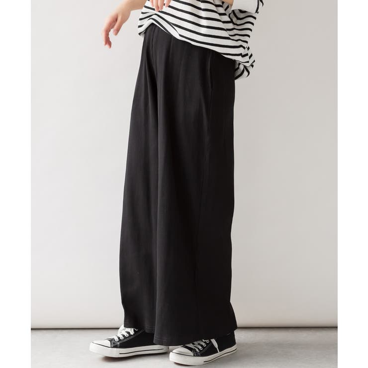 紐付きゆったりカットワイドパンツ 大きいサイズ レディース | JungleJalopy | 詳細画像8 