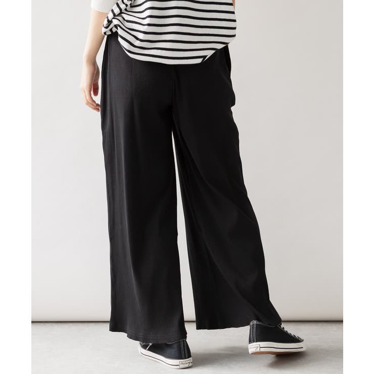 紐付きゆったりカットワイドパンツ 大きいサイズ レディース | JungleJalopy | 詳細画像9 